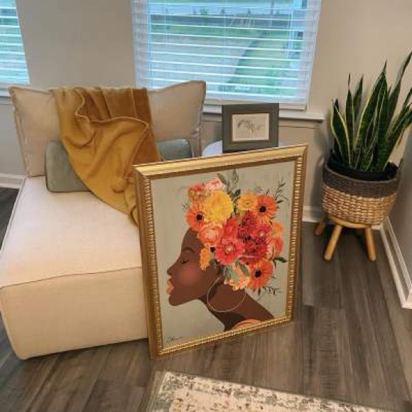 24" x 30" Floral Dream by Nikki Chu Vintage Canvas Board Gold - Threshold - Picture 2 of 3
